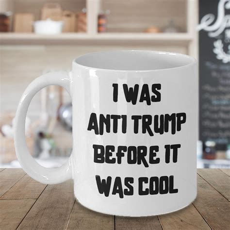 Anti Trump Fuck Trump Antifa Gift For Democrat Funny Liberal Mug Anything But Trump Coffee