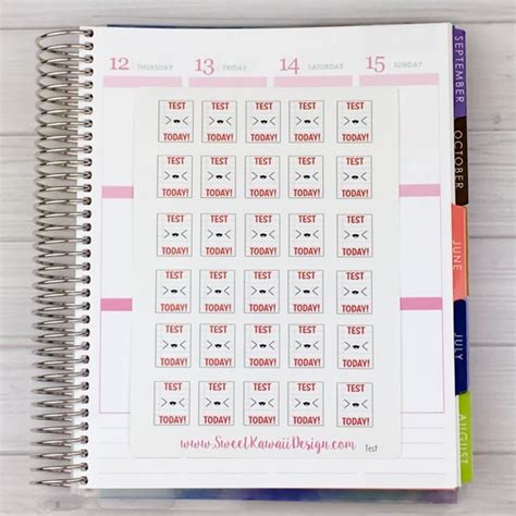 Kawaii Test Stickers