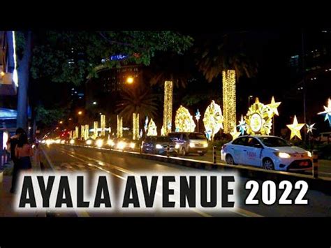 K Beautiful Night Walk In Makati City Ayala Avenue Streets Lights