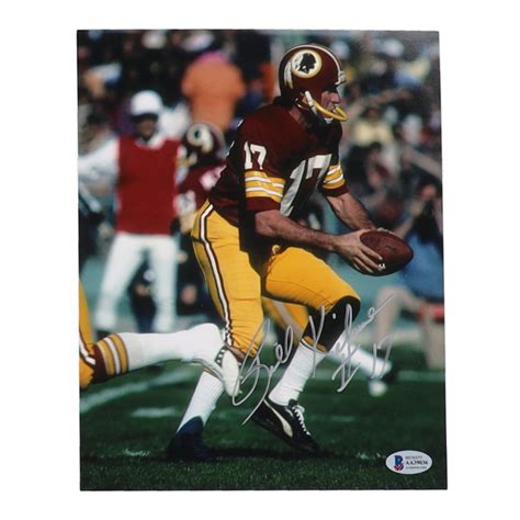 Billy Kilmer Signed Redskins X Photo Beckett Pristine Auction