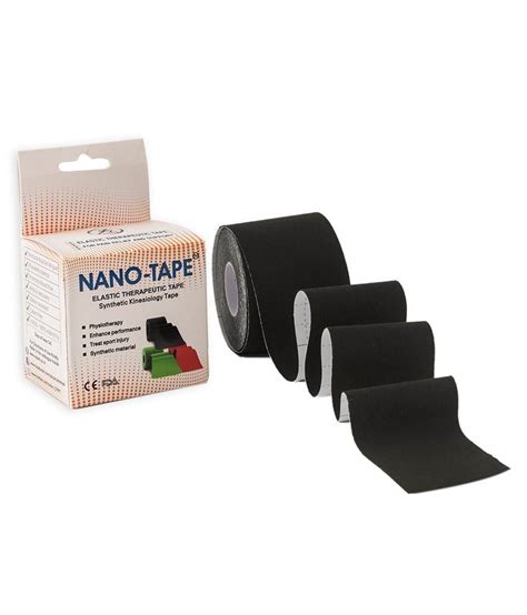 Nano Tape Synthetic Kinesiology Uncut Tape Black Buy Online At Best