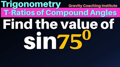 find    sin  degree trigonometry class  find sin