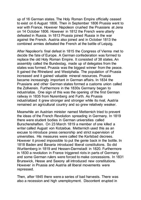 A Brief History Of Germany | DOCX