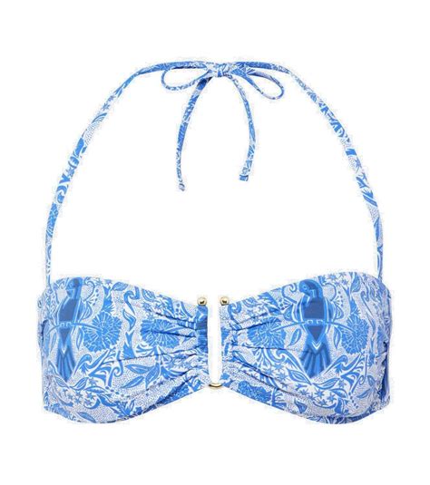 Heidi Klein Lake Como Printed Bikini Top Heidi Klein
