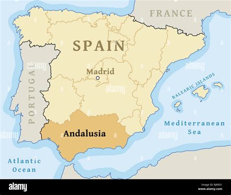 map spain andalusia  latest map update