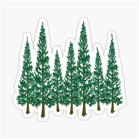 Tree Stickers Redbubble