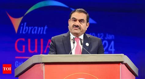 Vibrant Gujarat Summit Gautam Adani Led Adani Group To Invest Rs