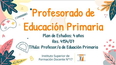 Profesorado De EducaciÓn Primaria Instituto Superior De Formación