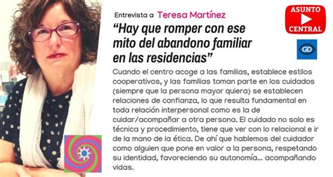 Entrevista A Teresa Martínez Newsterceraedad
