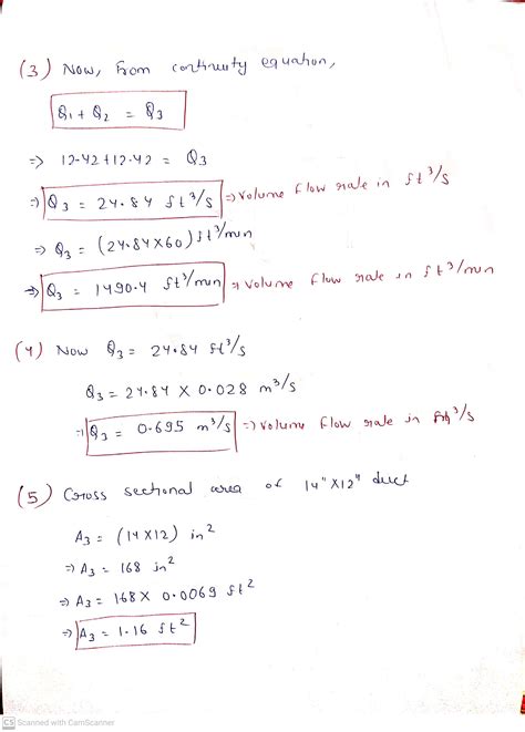 Solved Consider The Duct System Shown In The Following Figure What