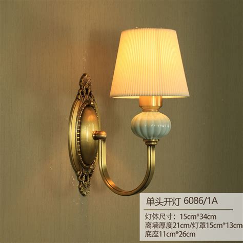 Купить Бра Полный бронзовый американский стиль гостиной огни ...