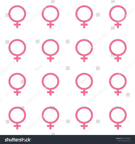 Female Sex Symbol Icon Seamless Pattern Stock Vector Royalty Free Shutterstock
