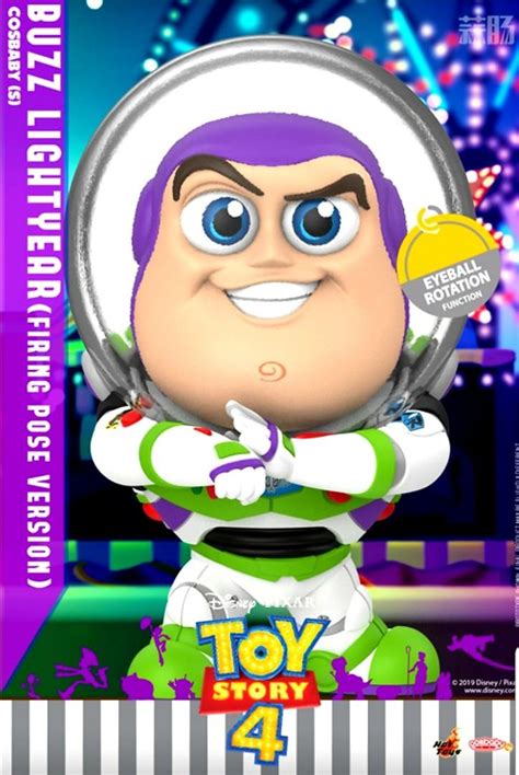 Misb Hot Toys Cosbaby Firing Pose Version Buzz Lightyear Eyeball Rotation Function Disney