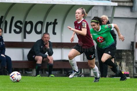 Womens National League Game Galway Wfc Vs Peamount United Editorial Stock Image Image Of