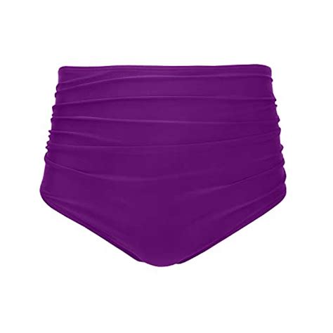 Celivon Tankini Swimsuit For Women High Waisted Swim Bottoms Skirts Ruched Bikini Sets Briefs