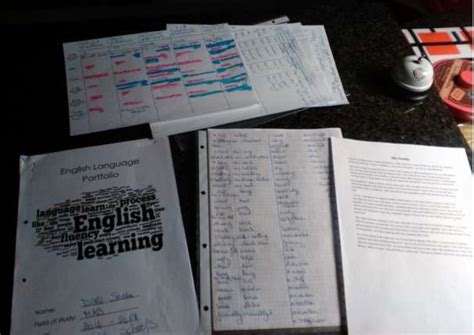 English language portfolio