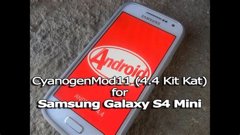 How To Install Android Kitkat On Galaxy S Mini Cm Youtube