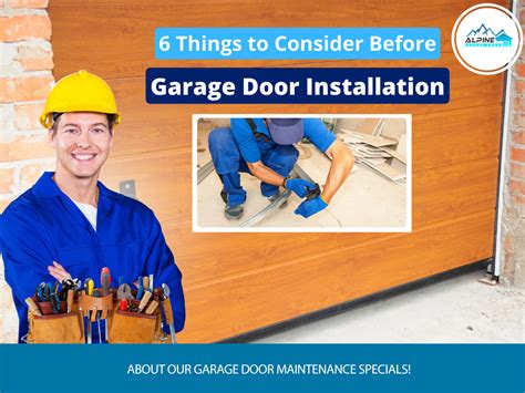 6 Things to Consider Before Garage Door Installation - Alpine Garage ...