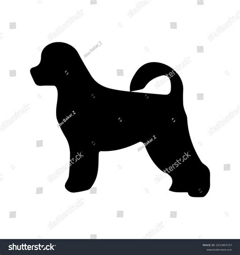 Black White Dog Silhouette Stock Vector (Royalty Free) 2233407157 ...