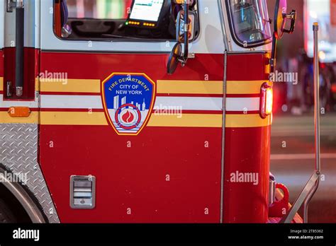 Fire Truck From The New York Fire Department Stock Photo Alamy