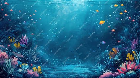 cartoon fish swimming   underwater ocean scene hand drawn animation