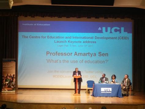 CEID launches with Keynote lecture by Professor Amartya Sen | UCL