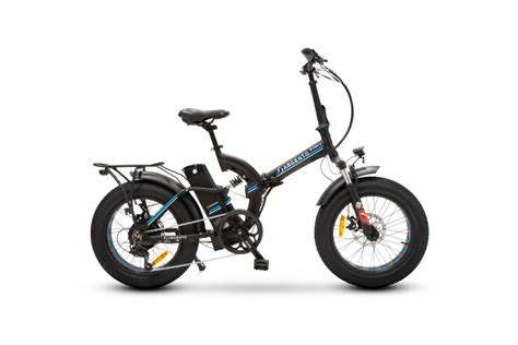 Bicicletta Elettrica Pieghevole Argento E Bike Bi Max Blu