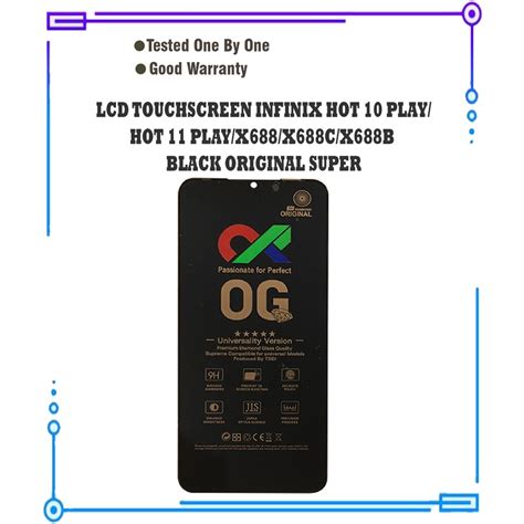 Jual Lcd Touchscreen Infinix Hot Play Hot Play X X C X B Black Og Super