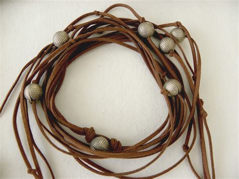 Country Western Jewelry Leather Cowgirl Necklace Riding Etsy