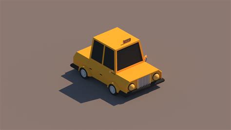 Artstation Cartoon Low Poly Cars Package Resources