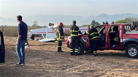 Ultraleggero precipita a Mazzé ferita la pilota IL VIDEO Prima Chivasso