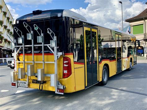 Heckansicht Des Neuen Mb C Hybrid Am Bei Der Abfahrt