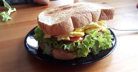 Manly Breakfast Sandwich Cumberland Sausage Edam Eggs Mayo Honey Dijon Lettuce Tomato