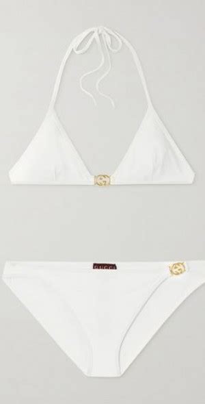 GUCCI Embellished Triangle Bikini