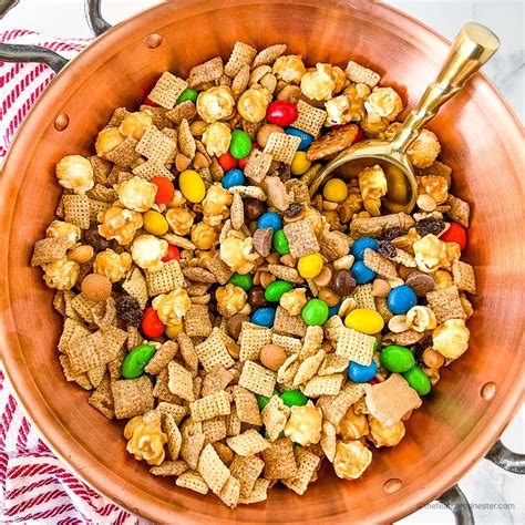 Chex Party Mix Recipe With Mandms The Feathered Nester