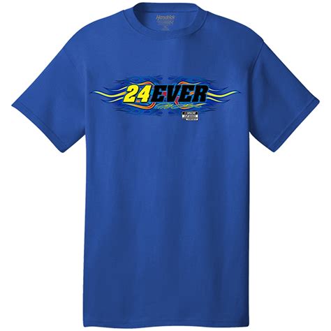Jeff Gordon 24 Neon Blue T Shirt Shop The Hendrick Motorsports