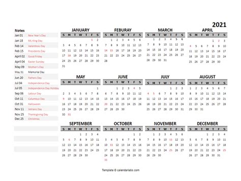 Free google calendar templates: google slides, docs, & sheets