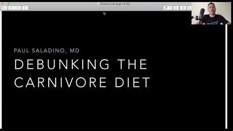 Dr Paul Saladino Debunking The Carnivore Diet Youtube