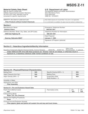 Fillable Online Msds Z Fax Email Print Pdffiller