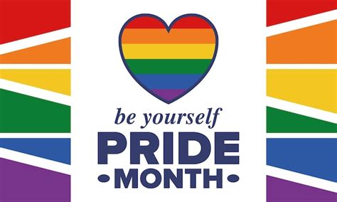 Premium Vector Lgbt Pride Month In June Lesbian Gay Bisexual Transgender Lgbt Flag Rainbow