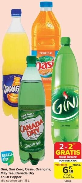 Gini Gini Zero Oasis Orangina May Tea Canada Dry En Dr Pepper