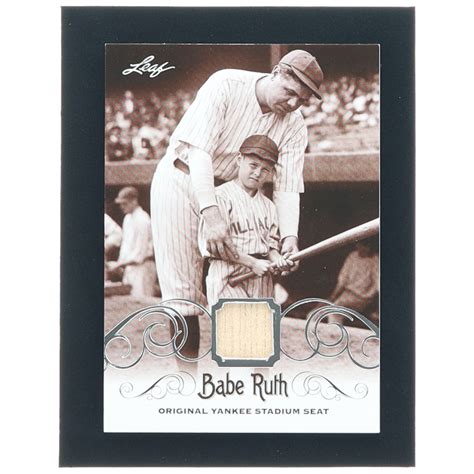 Babe Ruth 2016 Leaf Babe Ruth Collection Yankee Stadium Seat Silver YS20 Pristine Auction