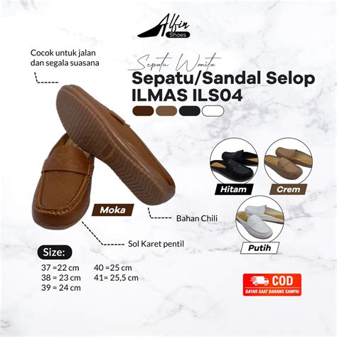 Jual Sepatu Slop Ils Wanita Kerja Formal Kantor Pantofel Work Shoes