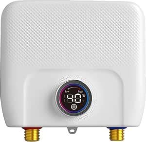 W Electric Instant Hot Water System Tankless Shower Heater With Lcd Display Homehold Under