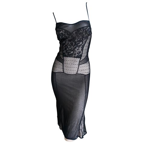 Dior By Galliano Spring 06 Dior Nude Collection Trompe L Oeil Slip Dress At 1stDibs John