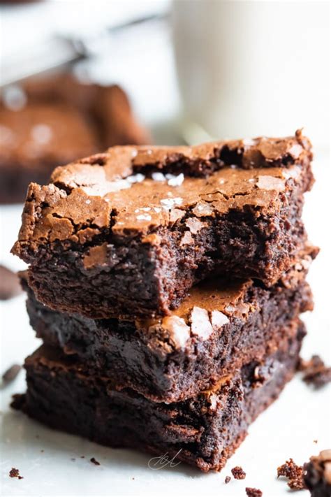 Perfect Paleo Brownies Fudgy Crackly Top Gluten Free 40 Aprons