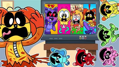 Catnap Reacts Poppy Playtime Chapter 3 Animation Compilation Youtube