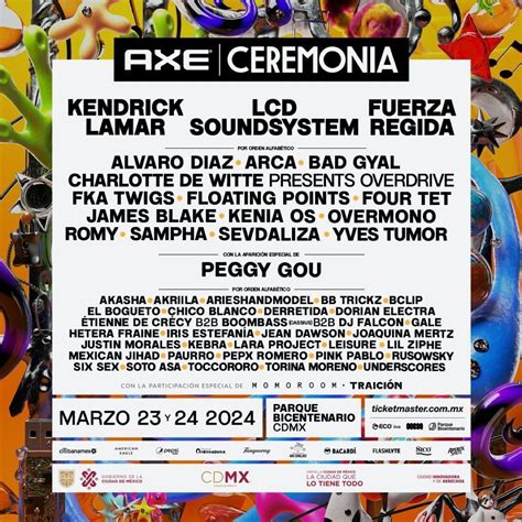 Festival Ceremonia 2024 Confirman el cartel completo de la próxima