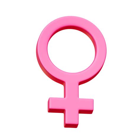 3d Female Gender Symbol Sign 18922116 Png