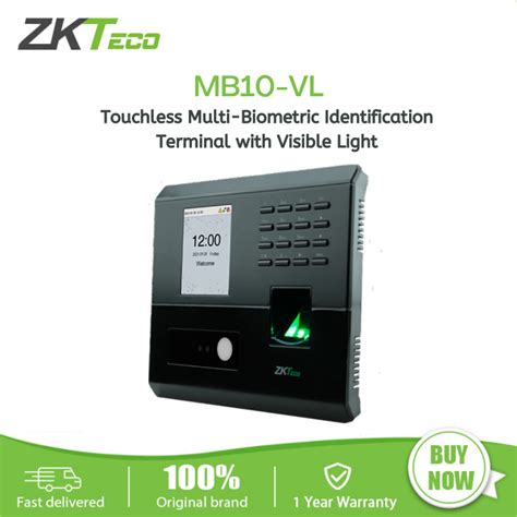 ZKTeco MB10 VL ID ADMS Touchless Multi Biometric Time Attendance